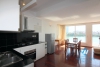 Lake view apartment available for rent in Quang An street, Tay Ho, Hanoi 